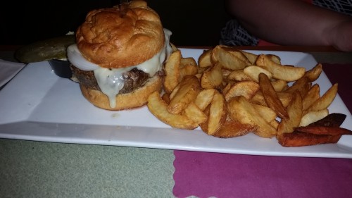 From Brick House in Brick, NJ. A wonderful gluten-free burger and some great fries!