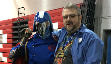Cobra Commander (actually, my good friend Ray Lopez) and me.
